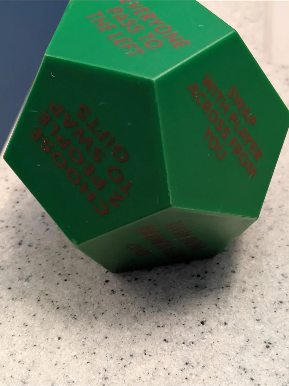 Holiday Party Swap Dice - Green Gift Exchange Game